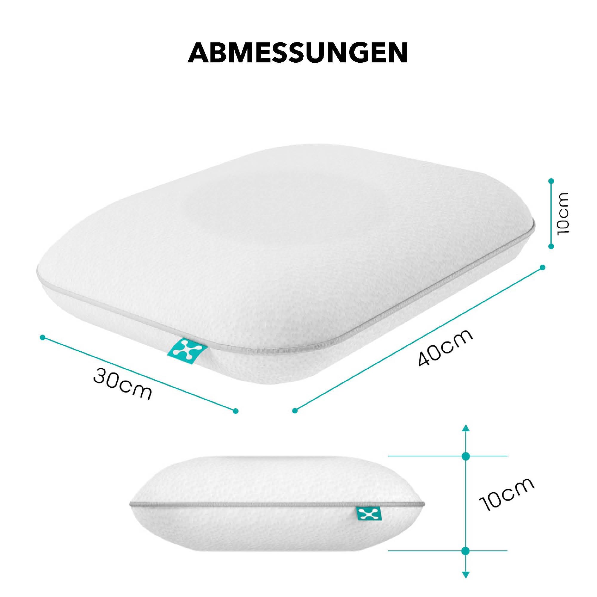 smartsleep® TRAVEL Pillow – Ergonomisches Reisekissen mit Memory Foam – Nackenkissen für Reisen, Hotel, Camping & Büro – Kompakt, atmungsaktiv & formstabil