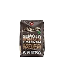 La Molisana, Semola di Grano Duro Integrale Rimacinata a Pietra, Solo Grano Italiano – Ideale per Pane, Pasta Fresca, Pizza, Dolci e Rustici – Confezione da 1 kg