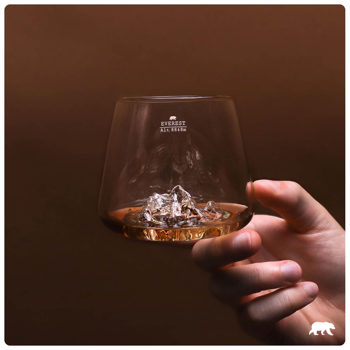 Whiskygläser 350 ml (2 Stück) – hochwertiges Borosilikatglas, handgeblasen mit geprägten Bergen | Tulpenform | TOPOGRAPHISCHE Spirituosen (Österreichische Berge)