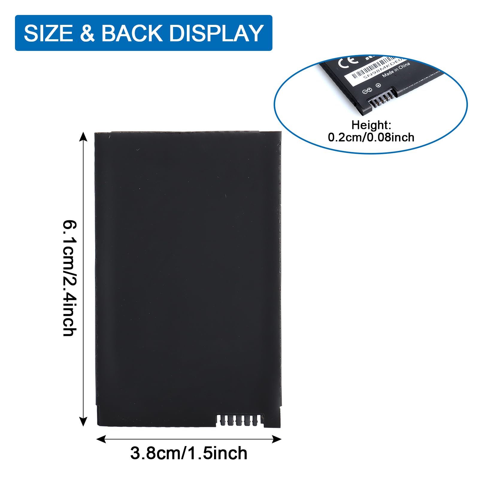 MKD35UP Batterie de rechange pour clé à distance BMW 5 6 X3 X5 X6 Series, 530le 530li 5301 730 740 745 760li i8 LCD Remote Key, GT 630I/630D Écran de donneur d'identification 3,7 V 1ICP3/3 7/57