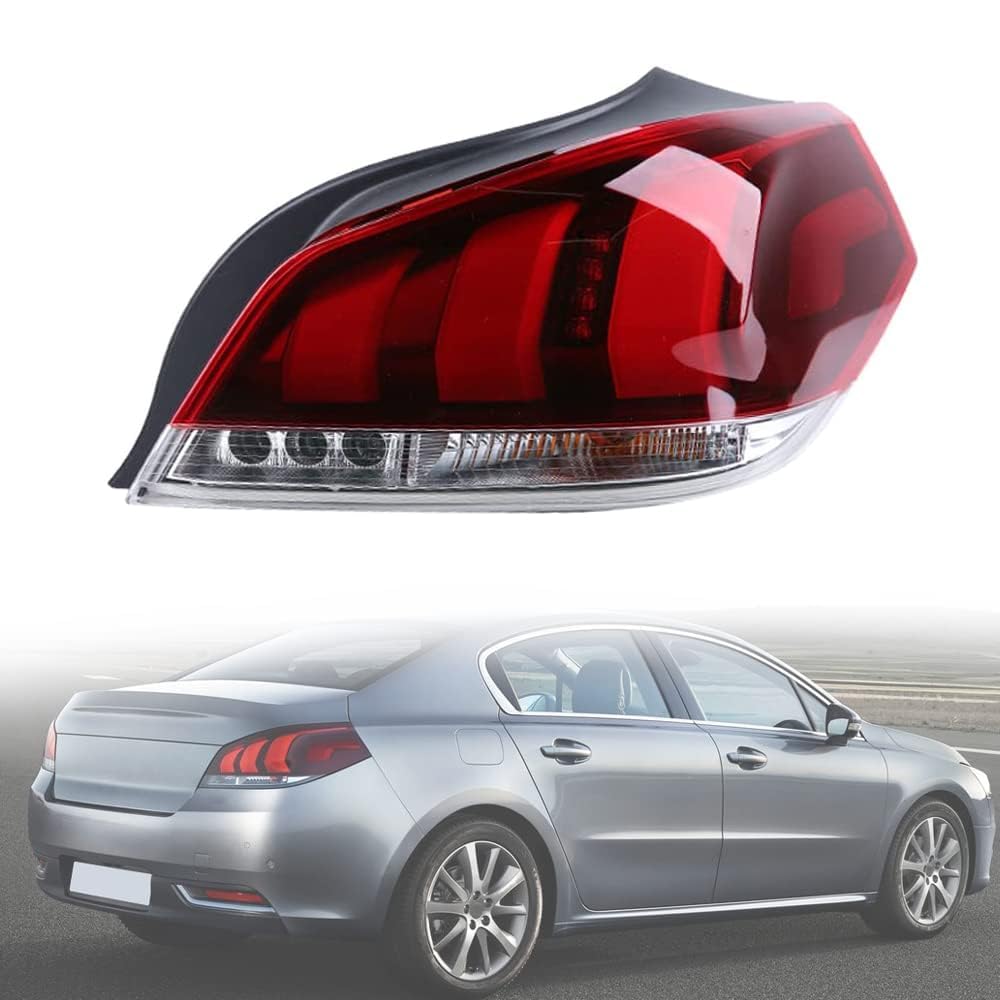 Feu Arrière pour Peugeot 508 2016 2017 2018 Optique de Frein Droit Extérieur Étanche