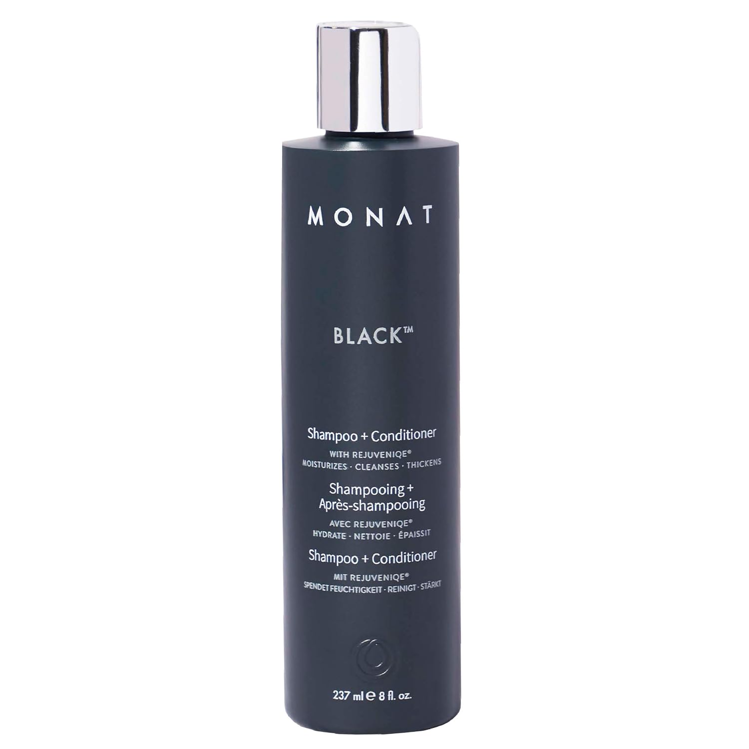 MONAT Black Shampoo + Conditioner – A 2-in-1 Formula for Optimal Hair Care in One Step – Cleanses, Conditions, and Promotes Stronger, Healthier-Looking Hair – For All Hair Types – 237ml (8.0 fl oz)