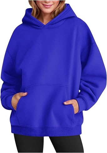 Oversized Hoodies Women Trendy Cute Fall Long Sleeve Warm Hooded Sweatshirt Plus Size Pullover Fashion Winter Clothes
