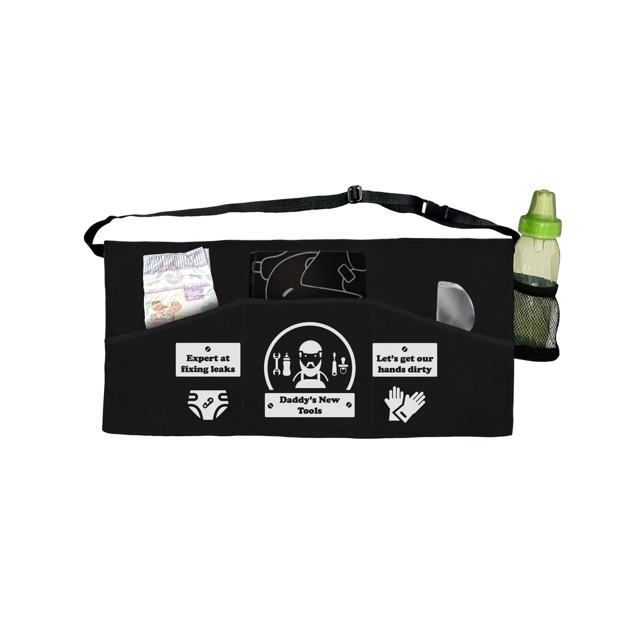 Daddys New Black Toolbelt with New Tools Baby Shower Present