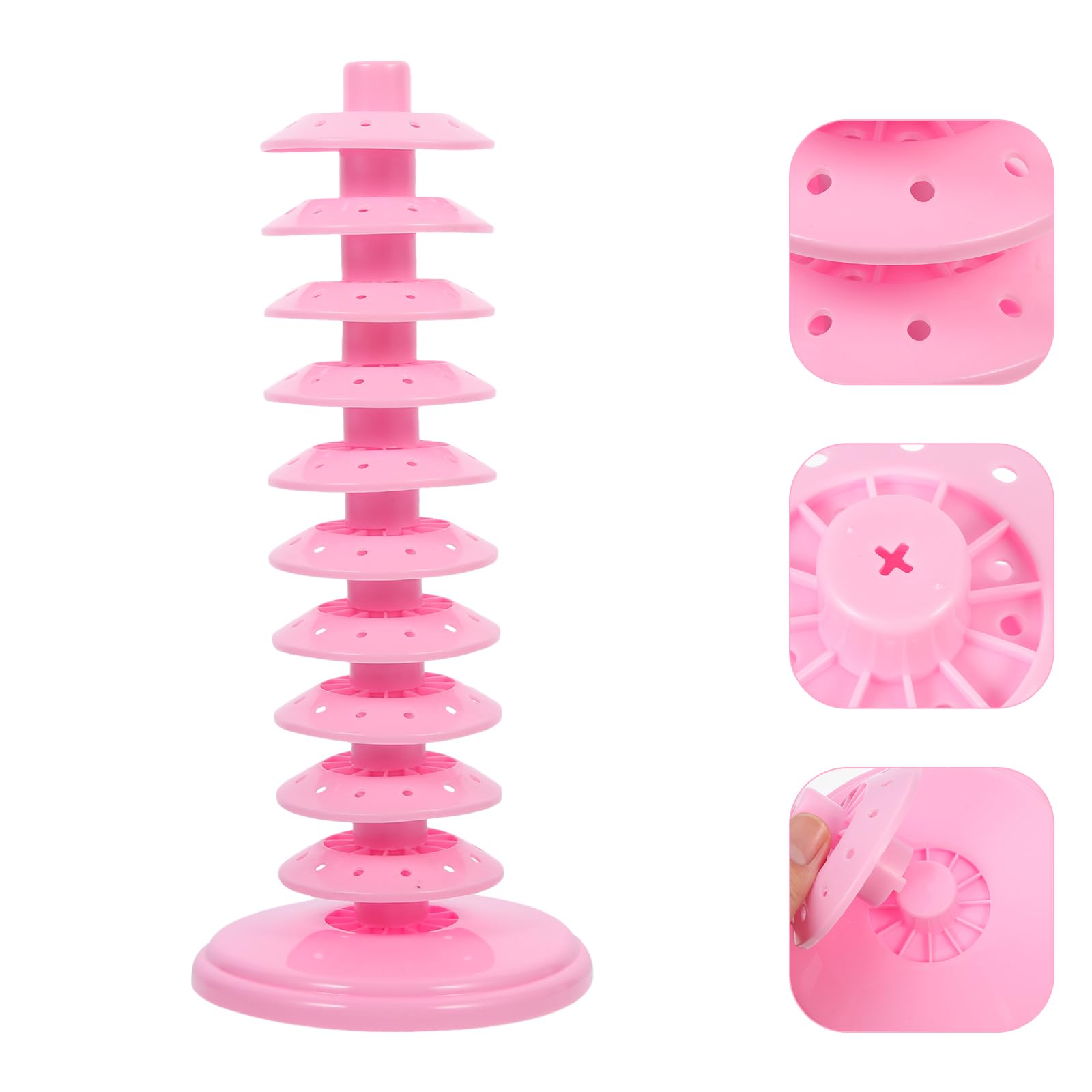 Operitacx Présentoir À Sucettes Multi-Niveaux 15 Trous Support Réglable En Plastique Pp 12.60X5.31X5.31 Pouces Présentation Idéale Pour Décorations De Fête Et Accessoires Bonbons