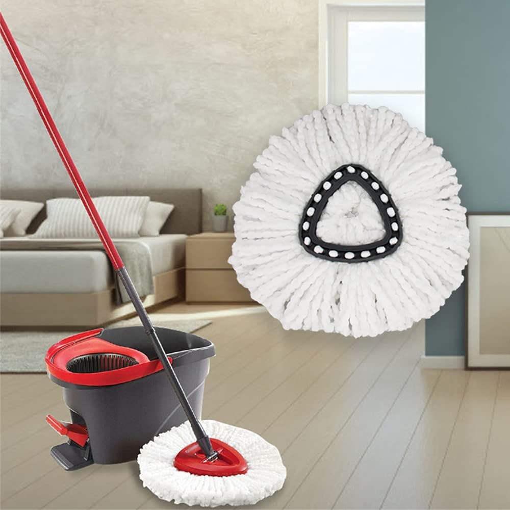 12 Pcs Mop Heads Replacements,AuFreedo Microfiber Mop Refills Spin Mop Replacement Head Easy Cleaning Replacement Mop Heads : Health & Household