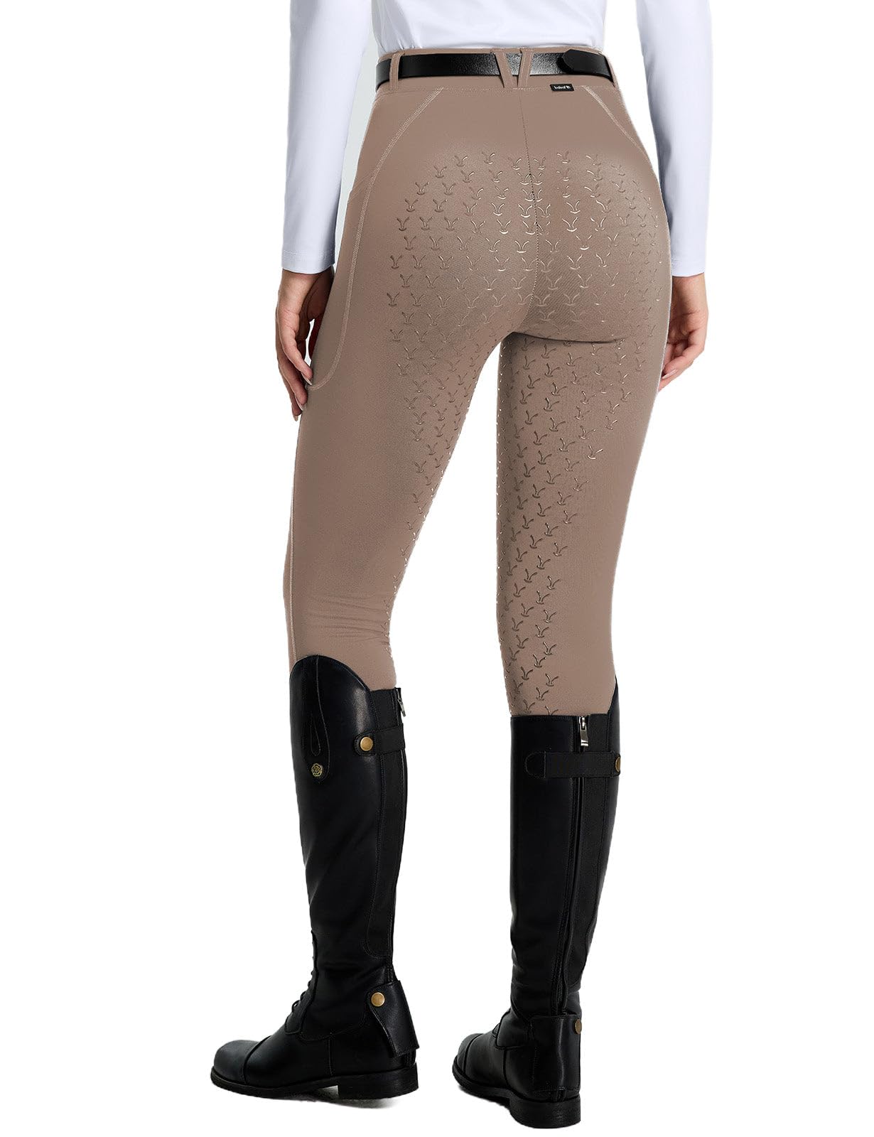 baleaf Leggings da equitazione da donna, pantaloni da equitazione da donna, leggings da equitazione con seduta completa, impugnatura in silicone, invernali, con tasche
