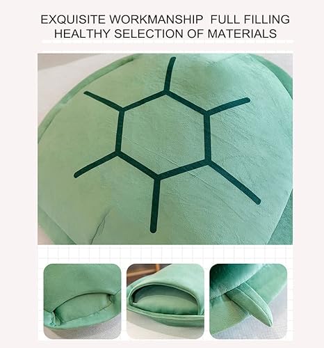 Miniatura 3 de Almohada 3D de concha de tortuga portátil, bonito disfraz de animal, divertido vestido, cojín decorativo para el suelo para sofá cama (tamaño  59
