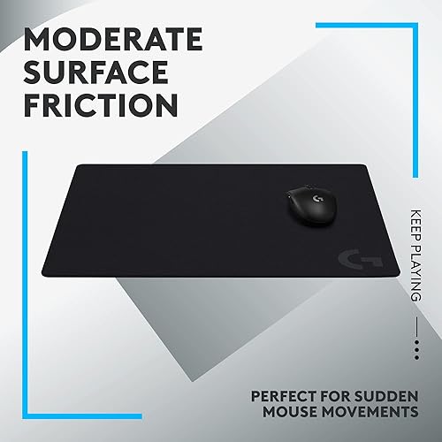 Miniatura 2 de Logitech G Alfombrilla de mouse para juegos de tela grande 640 optimizada para sensores de juego fricción moderada de superficie alfombrilla de