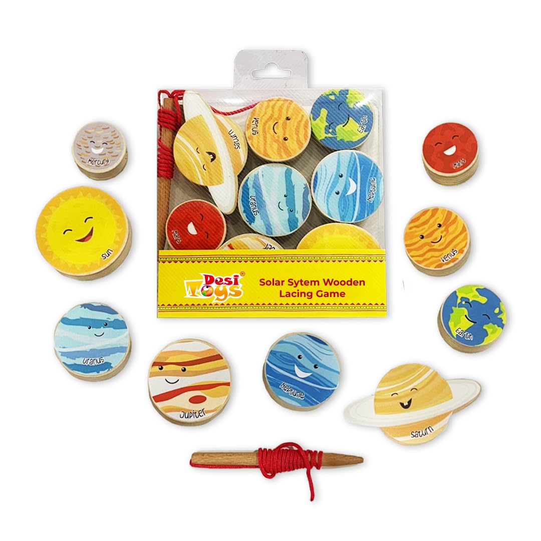 See full amazon price history chart for Desi Toys Solar System Wooden Lacing Game - Educational Toy for Kids 3+ | STEM Learning, Fine Motor Skills, Montessori Game, Planet Exploration, Preschool Education, Science Toys, Toddler Activities Desi Toys Solar System Wooden Lacing Game - Educational Toy for Kids 3+ | STEM Learning, Fine Motor Skills, Montessori Game, Planet Exploration, Preschool Education, Science Toys, Toddler Activities (B0DG31N2JS) Amazon Price History, Amazon Price Tracker
