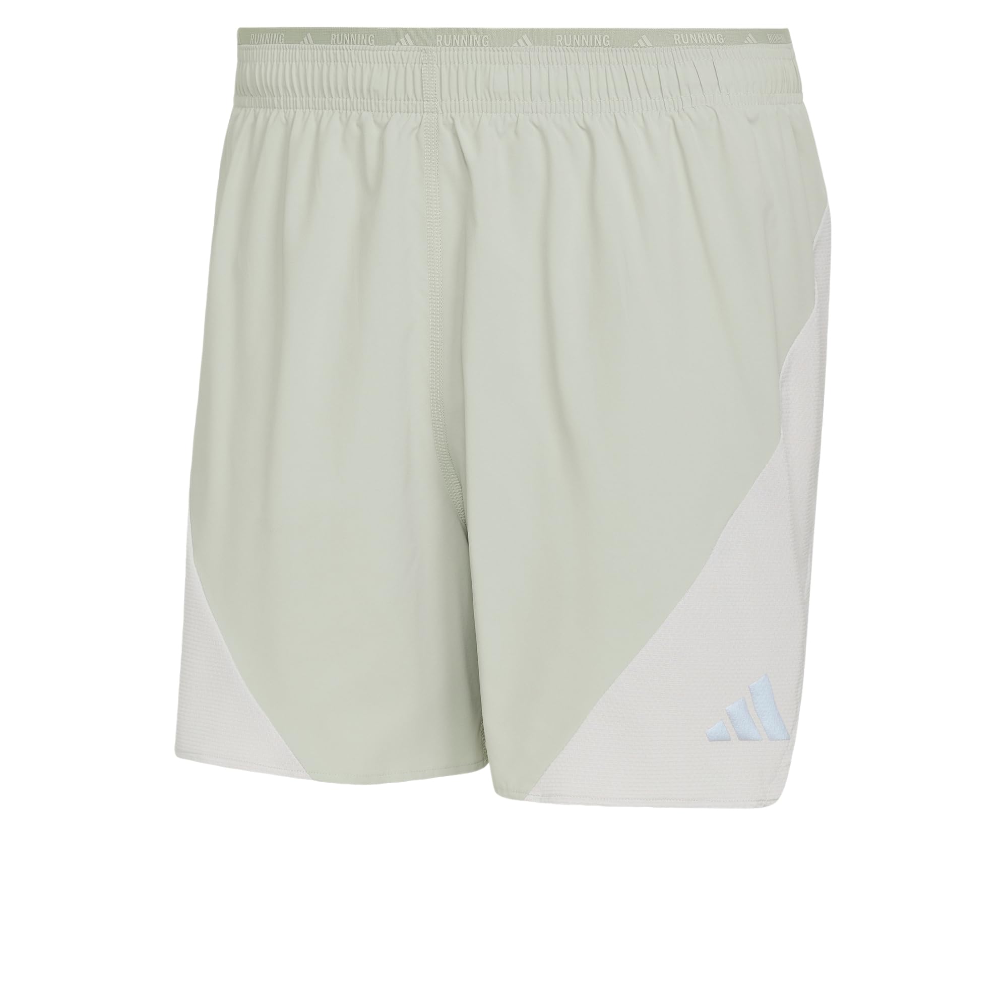adidas Men's Adi365Breeze Running Shorts, Halo Green/Grey one, S 7 inch