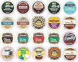20-count K-cup for Keurig Brewers ALL FLAVORED Coffee Variety Pack Featuring Green Mountain, Donut House, Grove Square Cappuccino, Authentic Donut House, Barnie's Coffee Kitchen, Martinson, Brooklyn Bean, Java Factory & Timothy's World Coffee