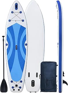 12.7' Widened Paddle Board Stand-Up Inflatable Paddle Board Beginner Surfboard Water Wide Stance Paddle Board 12.7' *37.7"*7.8"