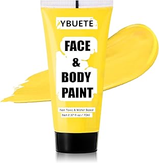 YBUETE Pintura facial amarilla a base de agua...