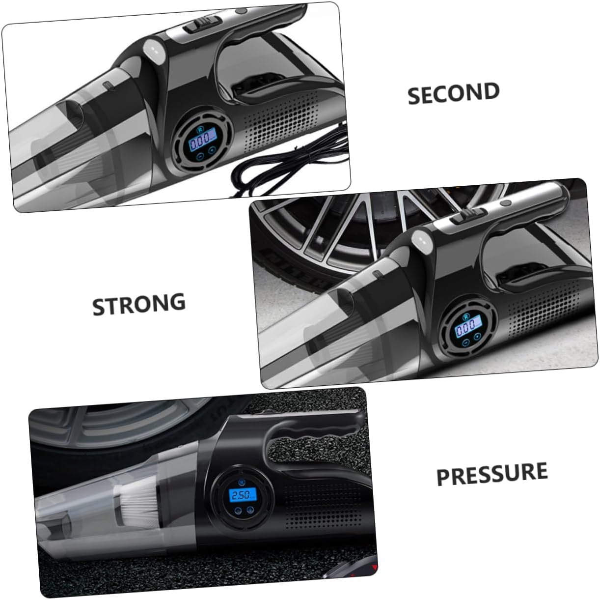 Cabilock 120w Vacuum Cleaner Car Vacuum Cleaner Inflator Suction Auto Home Use Washable Filter