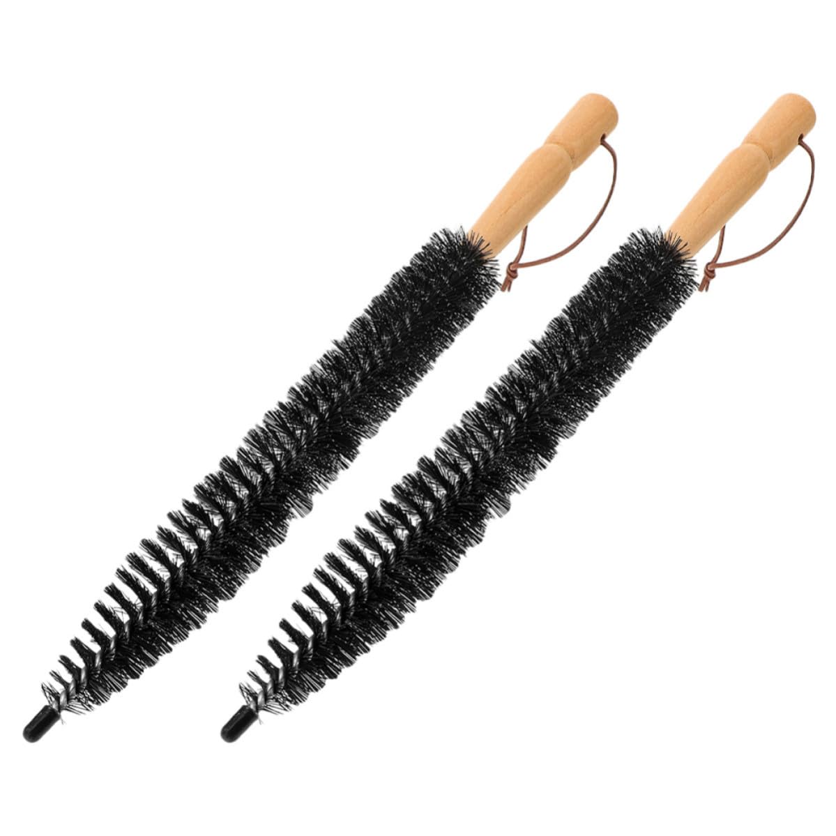 Garneck Kit de Nettoyage des Conduits D'aération 2 Brosses en Nylon et Acier Inoxydable pour Ramonage et Usage Polyvalent