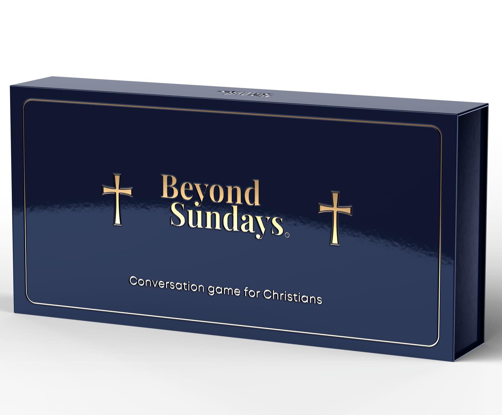 Beyond Sundays - Christian Conversation Cards | Faith Card Game, 200 Cards, 3 Levels | Premium Magnetic Gift Box | Perfect for Small Groups, Date Nights, Family Dinners & Road Trips | Ages 14+