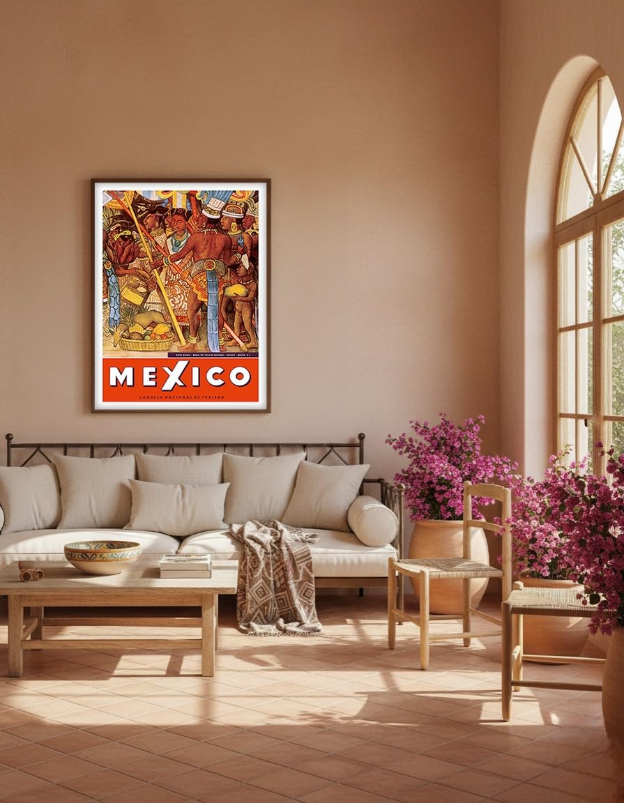 Amazon.co.jp: メキシコ - アステカインディアン - 壁画から詳細