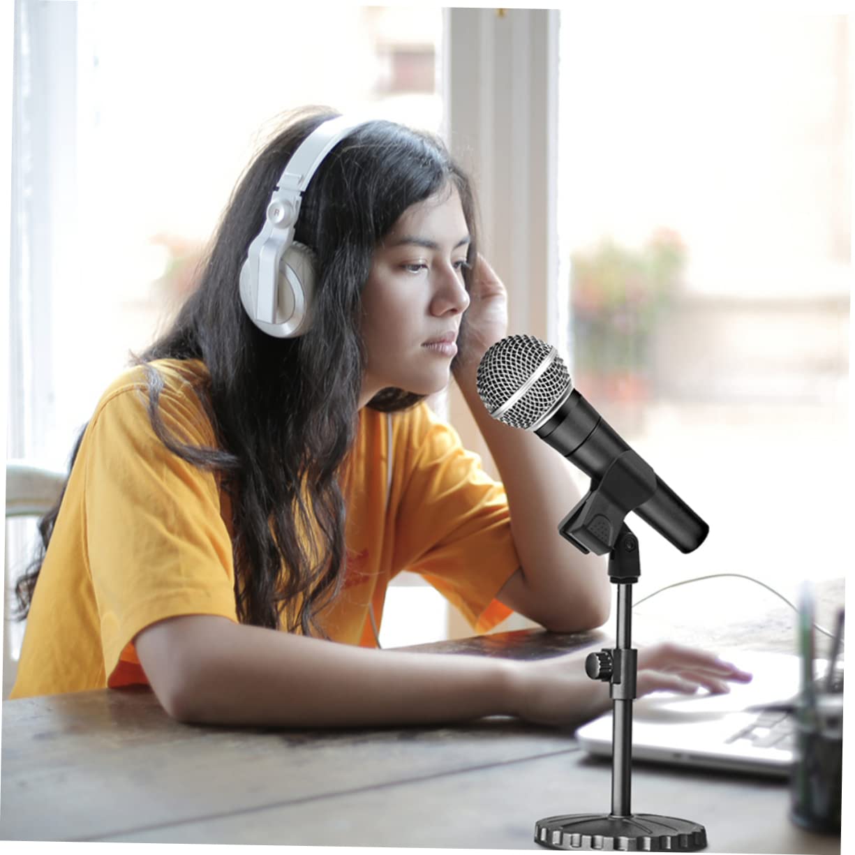 COSMEVIVI 4 pcs Durable Mic Holder Clips Microphone Clip for Dynamic and Mics Easy Installation Practical and Reliable Design Fits Microphones