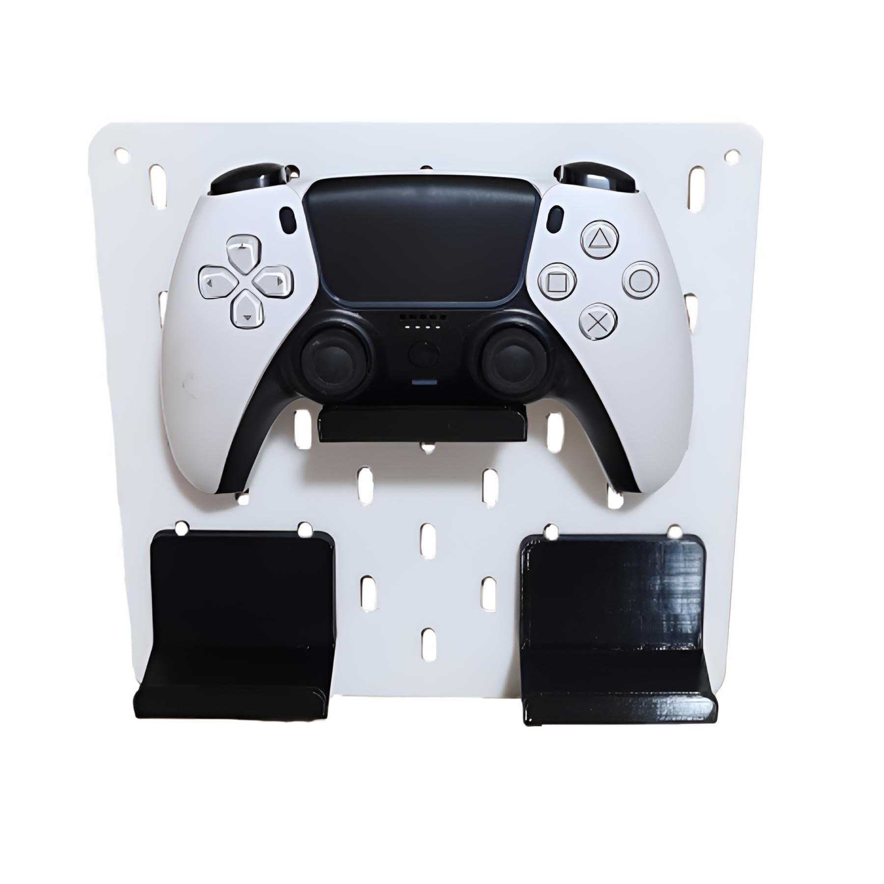 3D_ZeapoAI Headphone and Controller Holder for IKEA Skadis Pegboard Compatible with Xbox PS5 PS4 Controller 2Pcs