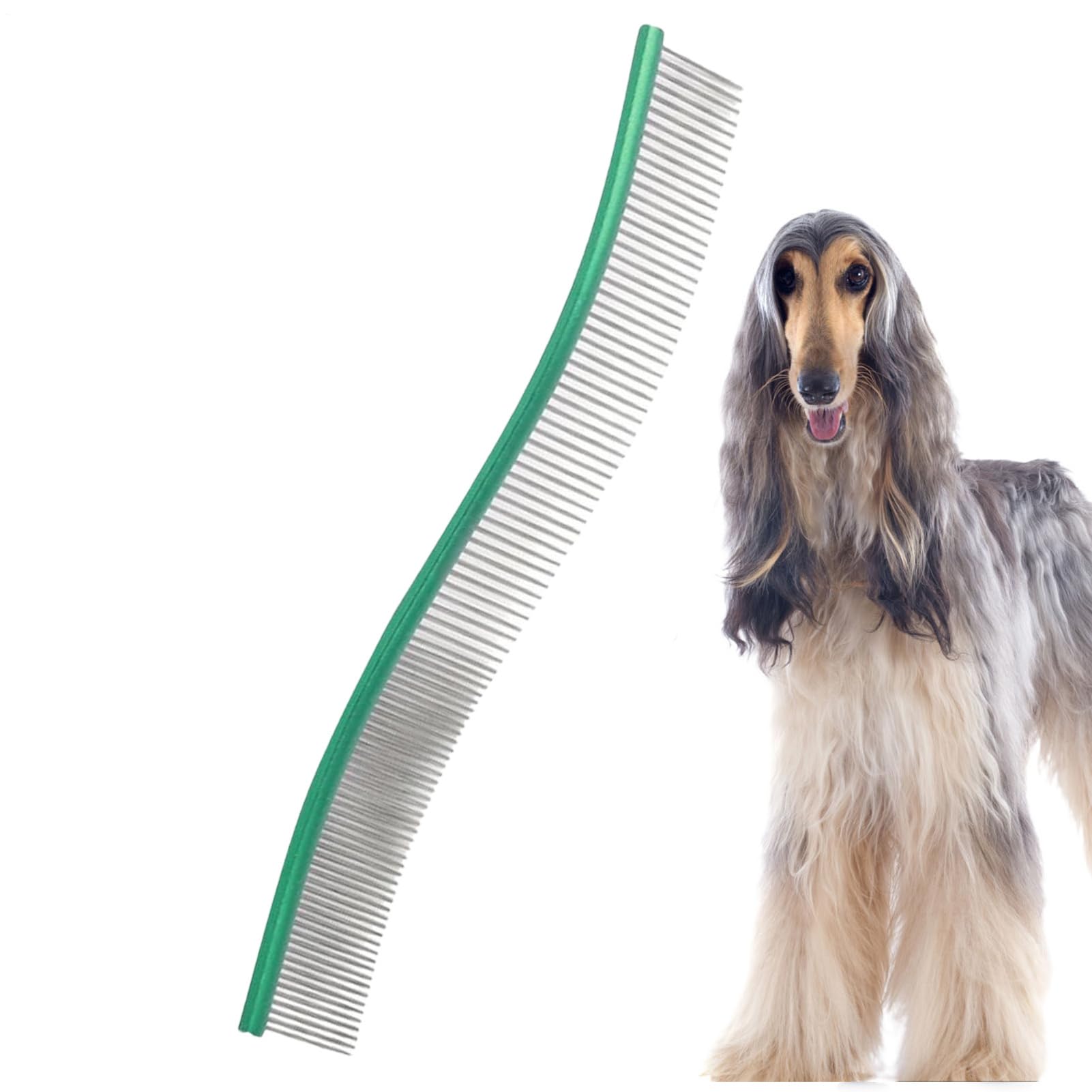 Peignes pour chien pour tapis de toilettage | Peigne incurvé pour chiens, peigne pour animaux de compagnie, dents en métal pour chiens et chats, poils pour le toilettage à domicile, élimine les nœuds