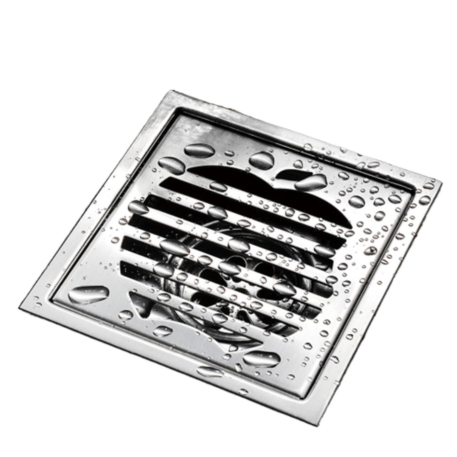 Gulley Grid Invisible Floor Drain 304 Stainless Steel Square Anti-odor Bathroom Washroom Drainage Grate Drainer Filler 11 Cm