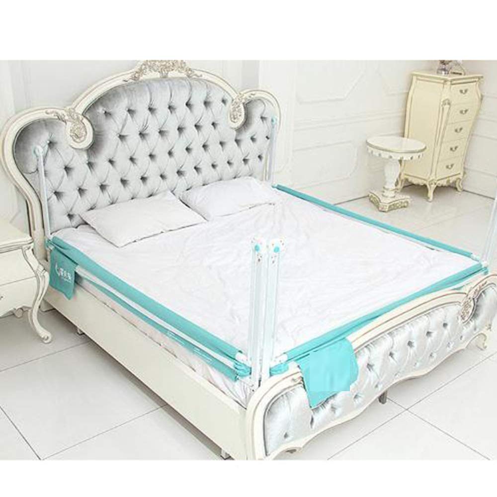 Barandilla de Seguridad para Cuna, Protector de Cama, barandilla anticaídas para Cama Infantil, barandilla de Cuna Vertical elevable, para Cama Individual o matrimonial, Gris, 200