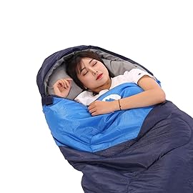 SWTMERRY Sleeping Bag 3 Seasons (Summer, Spring, Fall) Warm & Cool Weather - Lightweight,Waterproof Indoor & Outdoor Use for Camping Hiking, Backpacking and Survival (Navy Blue)