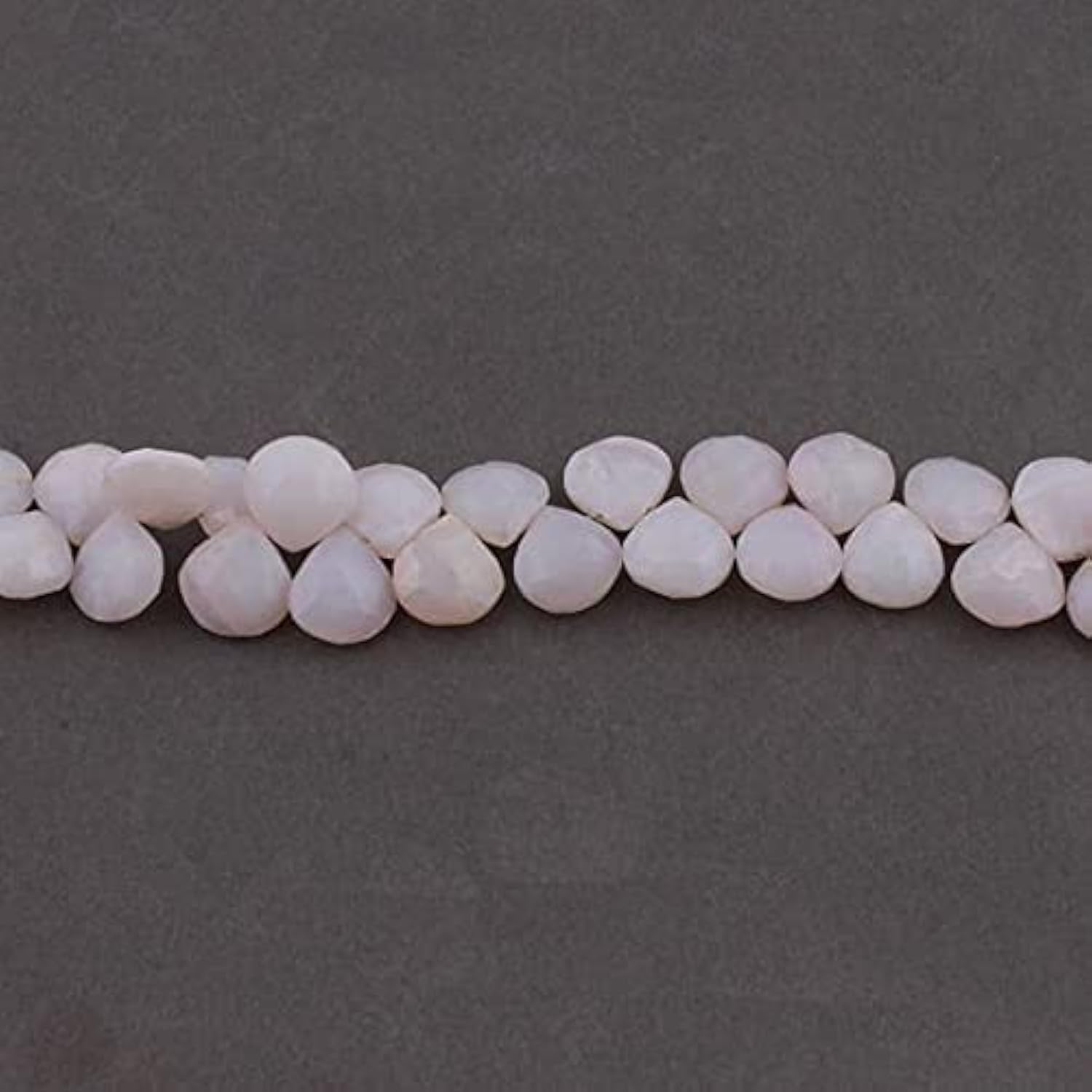 Pink Opal Faceted Briolettes en forme de coeur pour création de bijoux DIY