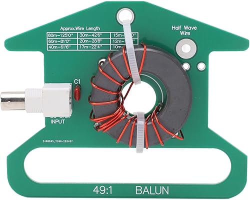 Ningún extremo de la afinación alimentó la media antena del módulo de la antena de onda corta de la radio Balun equilibrada al transformador