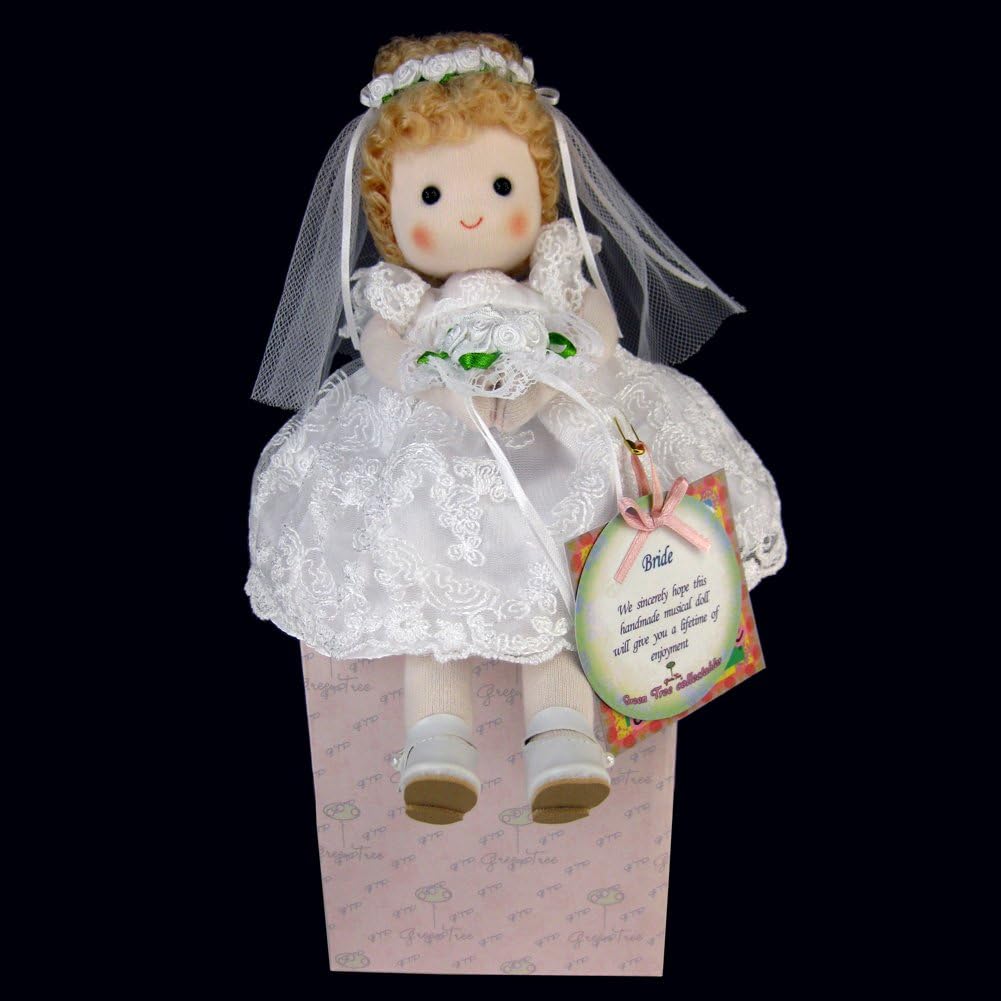 Green Tree Products 9" Bride Musical Doll