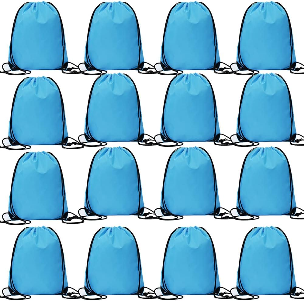 Bulk Drawstring Bags, Polyester Draw String Bags, Gym Sports Cinch Bag Drawstring Backpack for Women Men