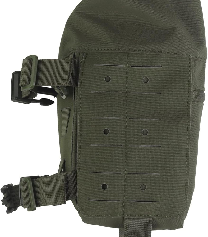Tactical Expansion Pack Chest Bag,Large Capacity MOLLE Admin Pouch, Utility Chest Pouch for Placard Split Chest Rig