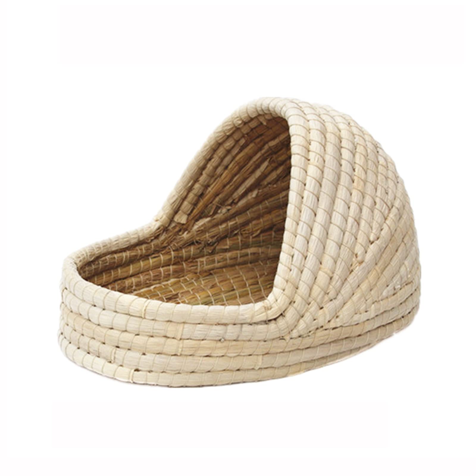 Nidi per Uccelli Giardino all'aperto Nido di Uccello Corn Husk Avolary, Caldo in Inverno e Fresco in Estate, Bird House, 22x16x16cm, 34x22x21cm (Size : Large)
