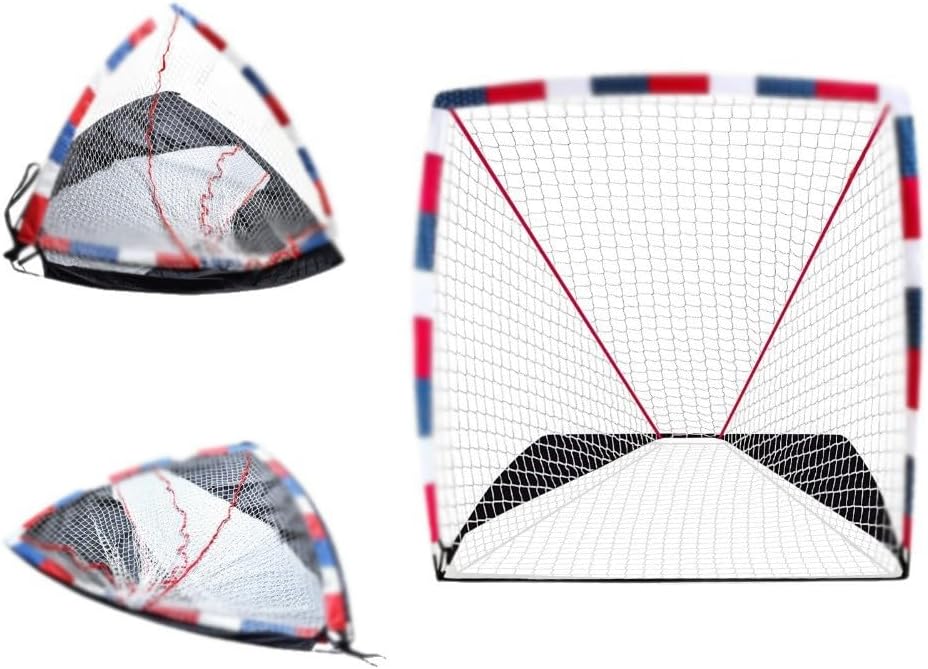 Hockey Football Goal Quick Set Up Folding Lacrosse Football Baseball Training 6ft x 6ft