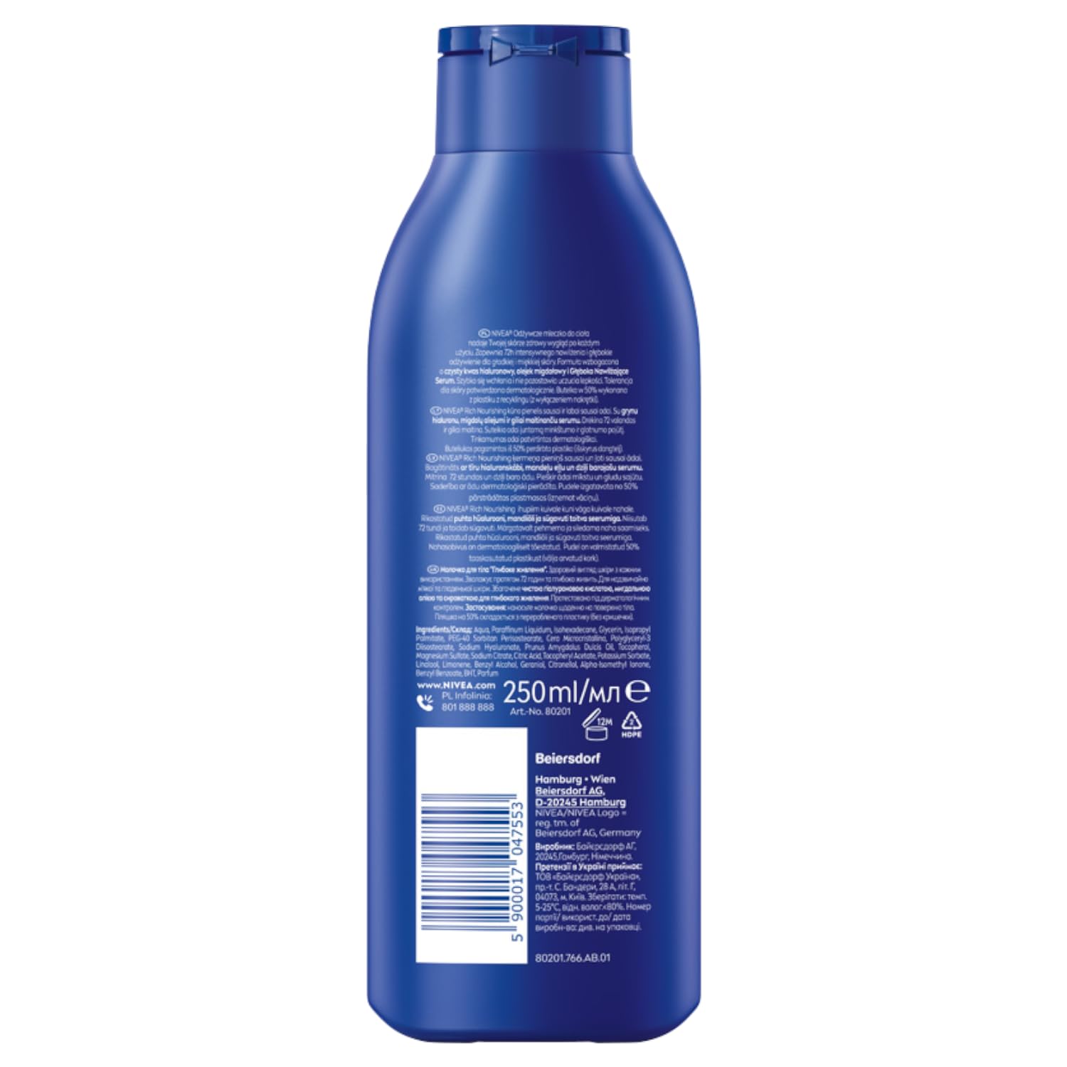 NIVEA Odżywcze mleczko do ciała 250 ml