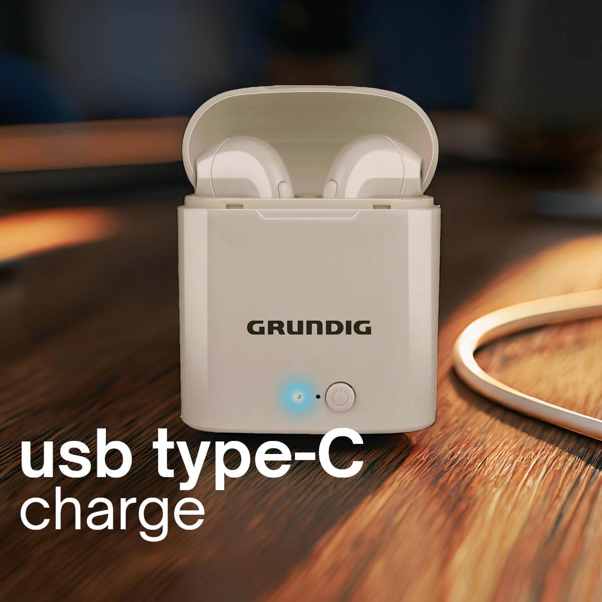 Grundig Charging Case with USB-C Cable