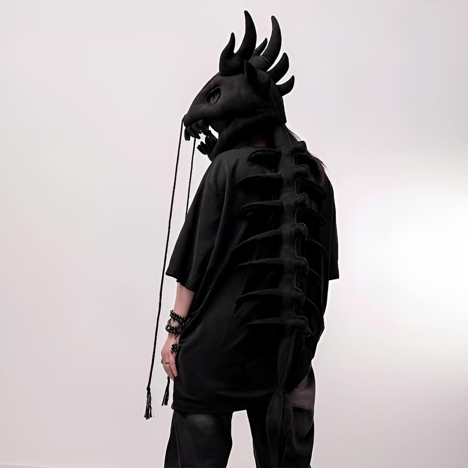 [Koutimule] 中華龍 骨格頭套 120cm/80cm 多色展開 水晶柔素材 軽量設計 ハロ衣装 学園祭プレ 子供大人兼用