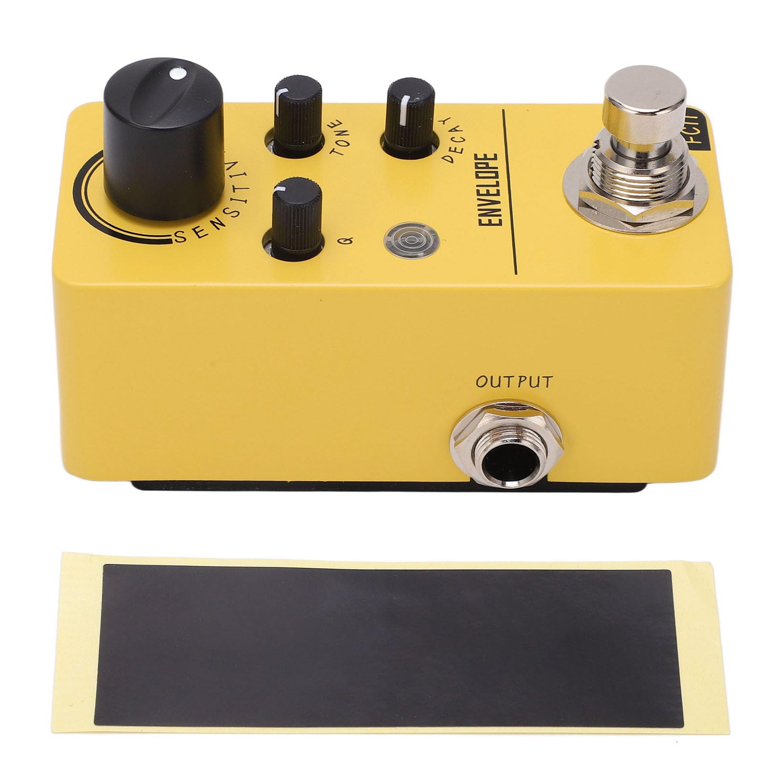 Pedale Effetto per Chitarra Elettrica Design Giallo Compatto per un Suono Professionale Durante Lezioni di Musica e Feste