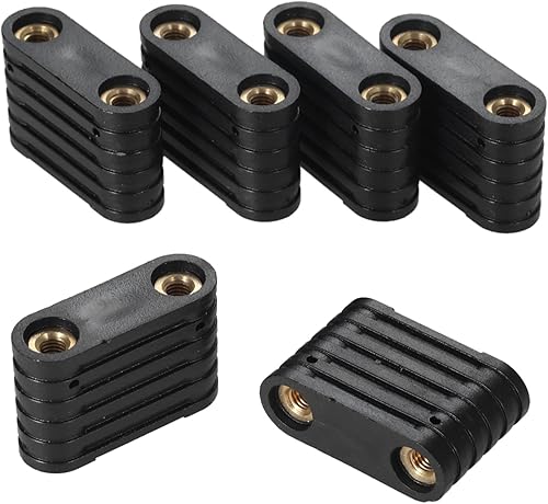 6521 PC Windsurf plástico SUP 2 agujeros Footstrap Insertar Windsurf Tabla Footstrap Kit de reemplazo de tabla de surf Surf Accesorios (Color 1