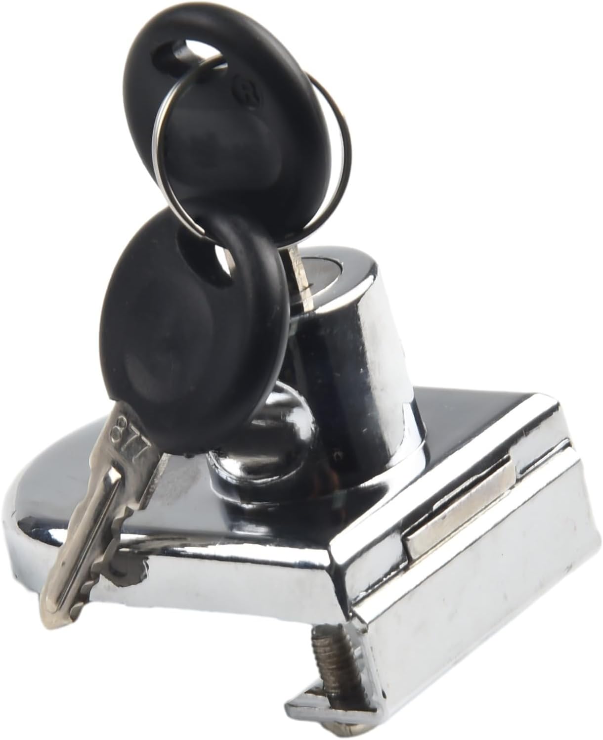 Door Lock Display Cabinet, Punchfree Installation, Zinc Alloy Material, Compatible With 5 8mm Thick Glass