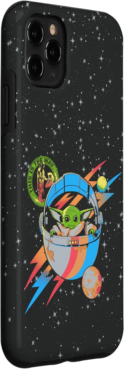 iPhone 11 Pro Max Star Wars The Mandalorian Grogu The Child Galactic Vintage Case