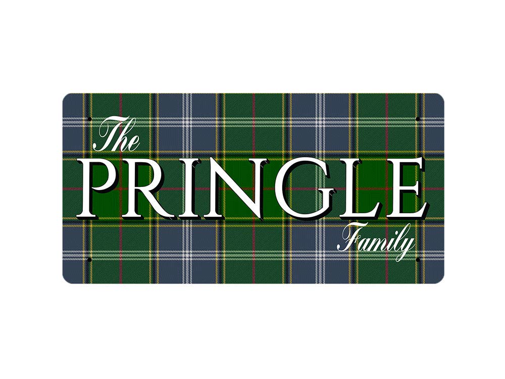 McMug - The Pringle Family (Pringle Tartan) - Metal Sign, Decorative Sign, 200mm x 100mm