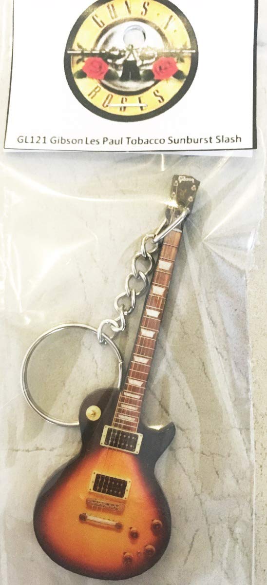 Amazon.co.jp: キーホルダー ギター Gibson Les Paul Tobacco Slash