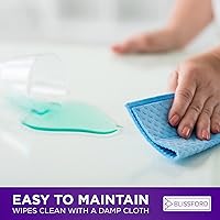 Vista 5 de Blissford - Protector de colchón de plástico individual XL, estilo sábana bajera, funda de colchón de vinilo impermeable, resistente y transpirable