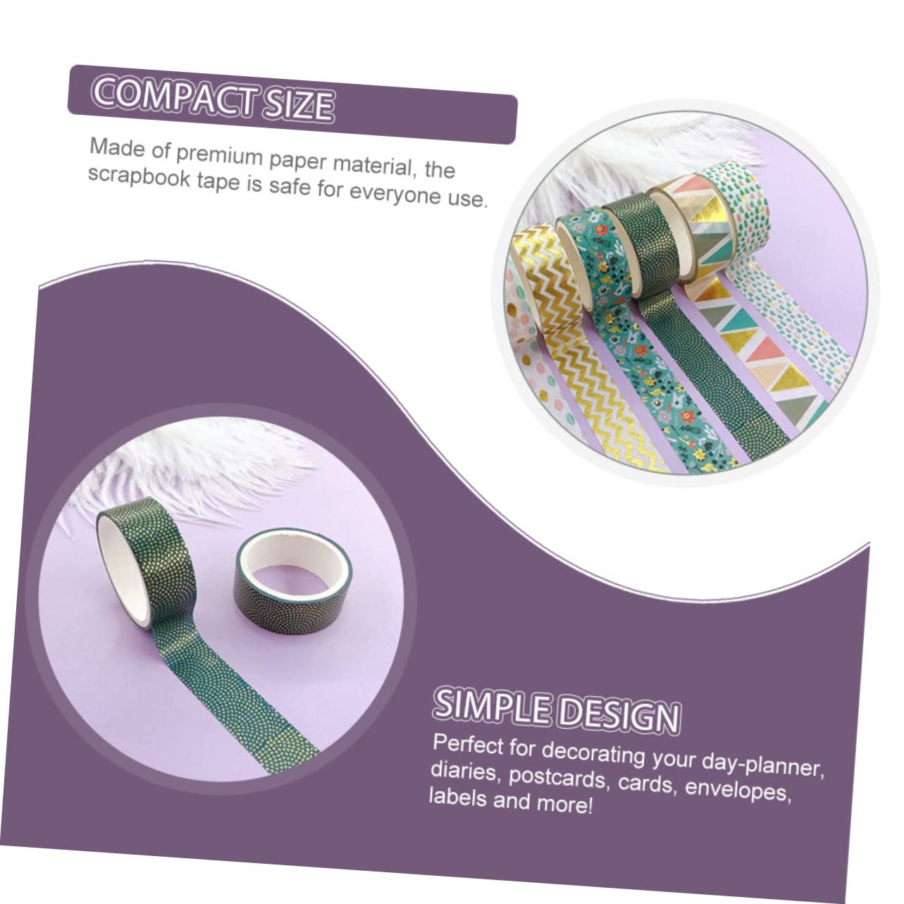 SHINEOFI 30rollen Buntes Washi Tape Dekoratives Papierklebeband Für Hand Accounts Scrapbooking Journaling Abnehmbar Vielseitig Einsetzbar Ohne Rückstände Geruchsneutral