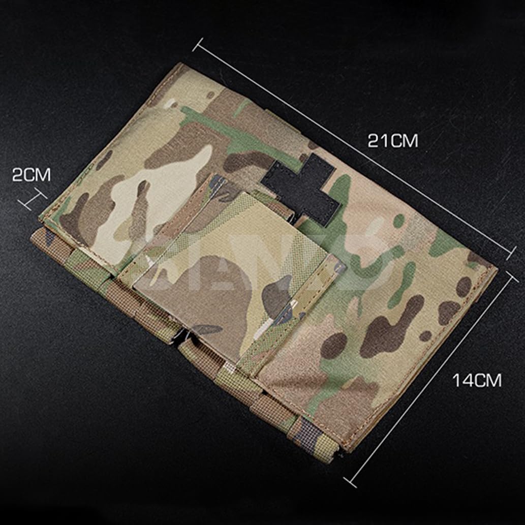 Bolsa táctica militar Molle IFAK para exteriores, airsoft, caza, kit de primeros auxilios de emergencia médica, bolsa EMT, chaleco MOLLE cinturón, accesorio de mochila