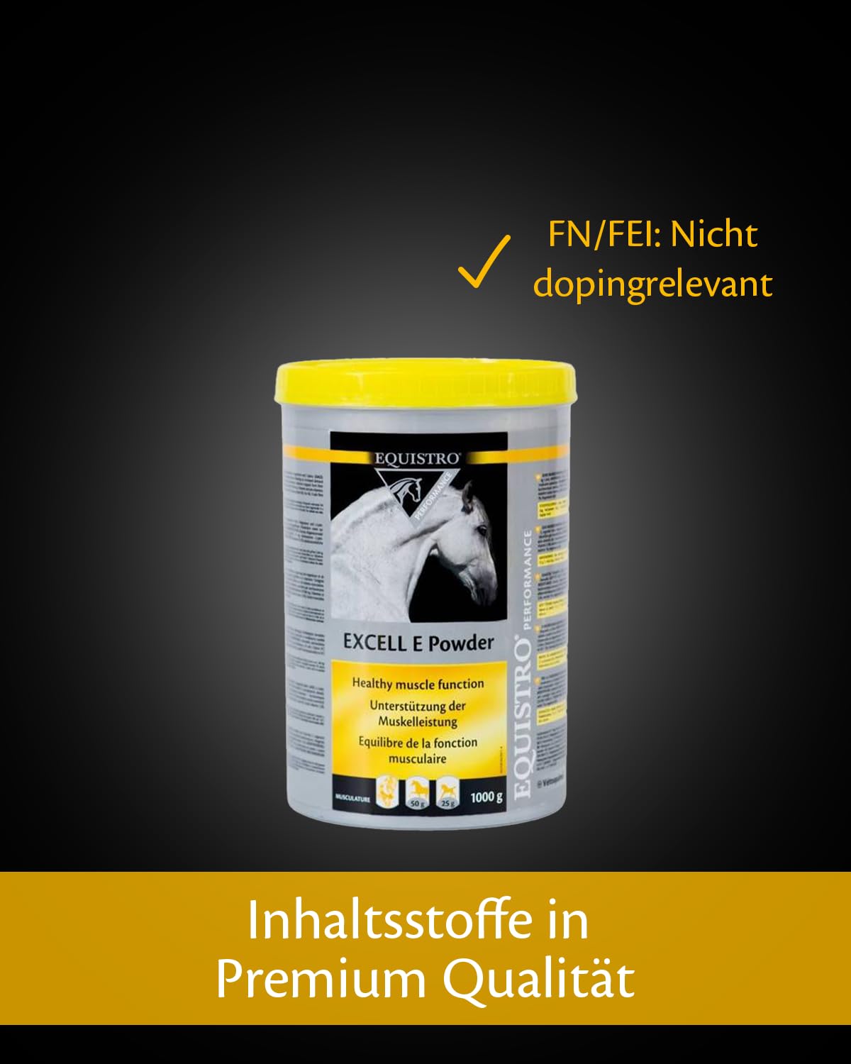 Equistro Excell E Powder For Horses (Tub Size: 1 kg Tub)