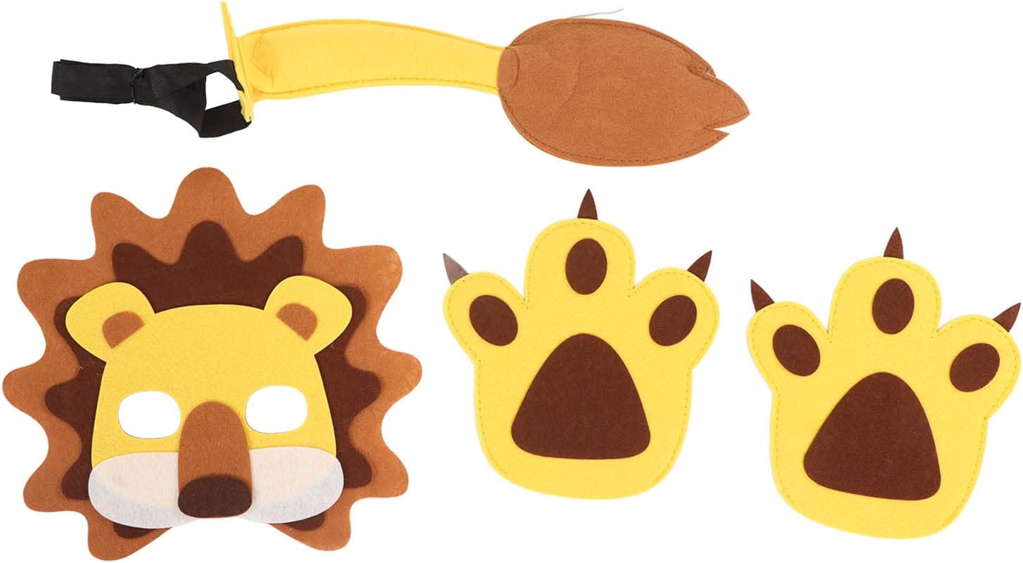 Kikumi León Felt Costumes, Felt Masks Interesting Animals Handmade with De León Pata for Halloween Costume Party