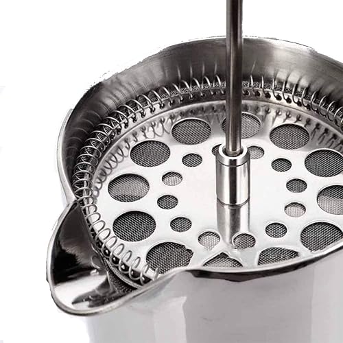 Miniatura 7 de ZBCUUG Cafetera de prensa francesa, prensa de café aislada de doble pared de acero inoxidable de grado 304 con 2 filtros adicionales, 34 onzas (1